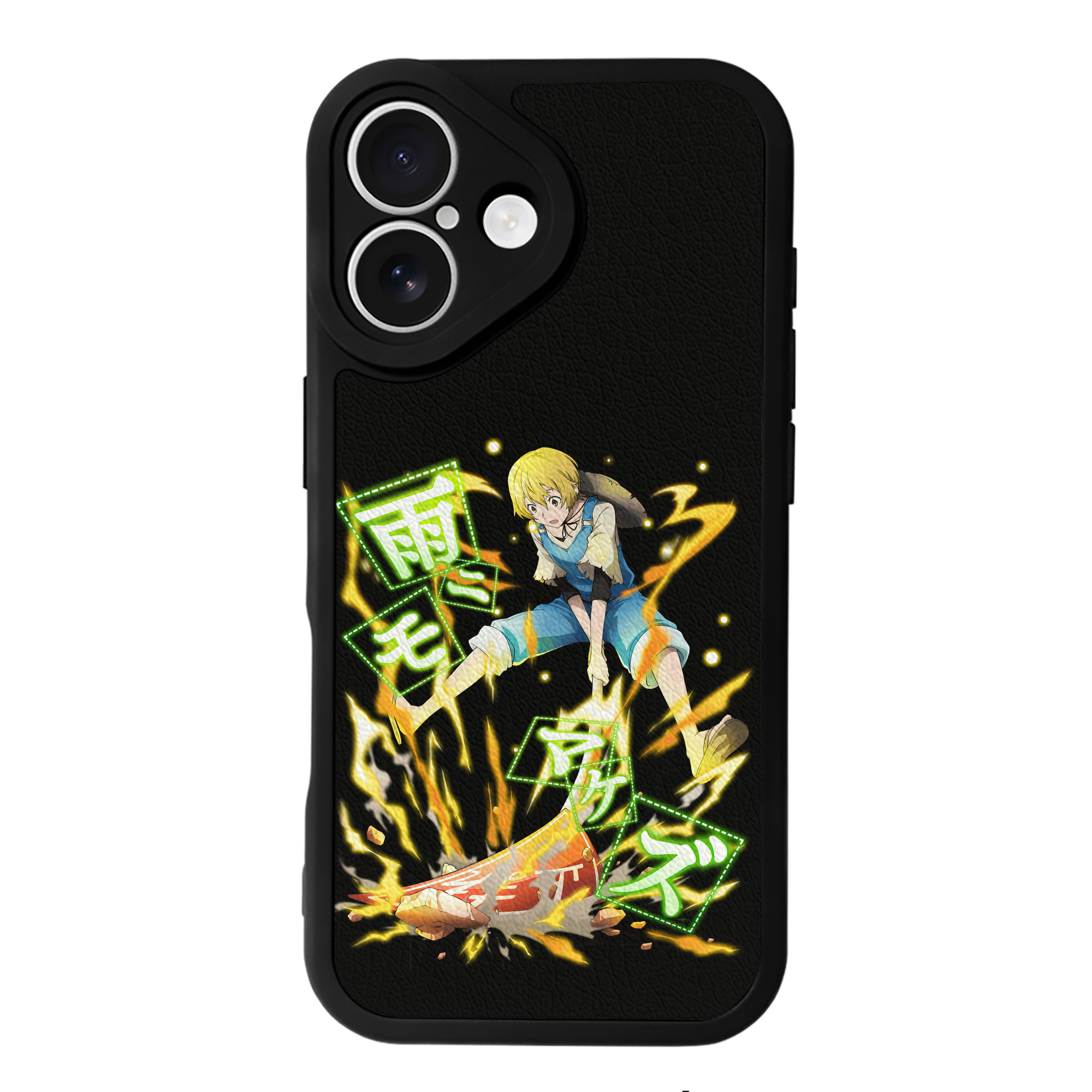 （画像用） 文豪ストレイドッグス Bungo Stray Dogs 【iPhone 16シリーズ対応】シリコンスマホケース（レザー調） 材質：シリコン